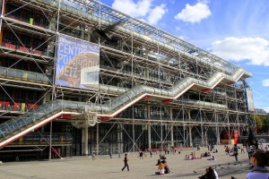 The Pompidou Center's "inside out" architecture