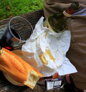 Pain, Vin, Fromage...We learned well from our fist dinner