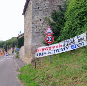 The hamlet of Saint-Rémy. It looks like a Kermesse festival was planned (with Pétanque!)