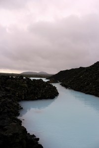 The view from just outside of the Blue Lagoon entrance