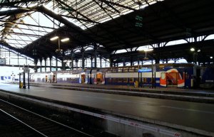 Our train to Vernon awaits at Gare Saint-Lazare